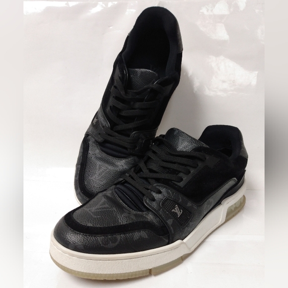 LOUIS VUITTON TRAINER SNEAKERS SIZE 6.5 - Picture 3 of 15
